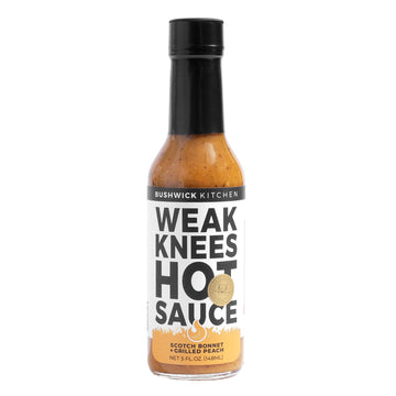 Weak Knees Scotch Bonnet + Grilled Peach Hot Sauce