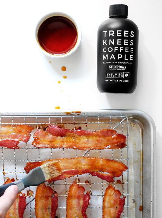 Coffee Maple Candied Bacon