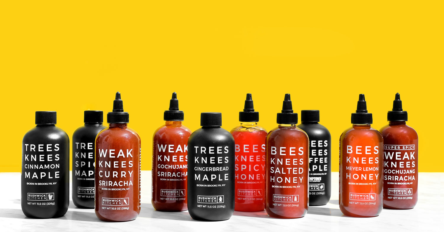 Bushwick Kitchen honeys, maple syrups, and srirachas