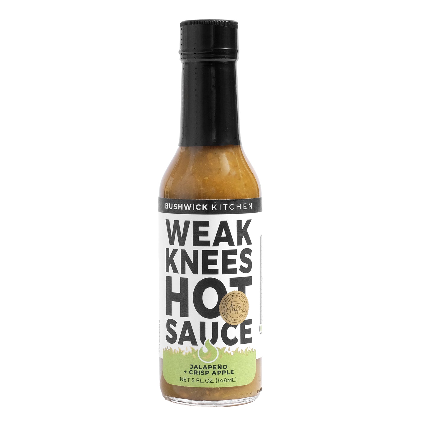 Weak Knees Jalapeño + Crisp Apple Hot Sauce