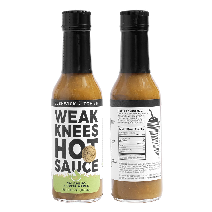 Weak Knees Jalapeño + Crisp Apple Hot Sauce